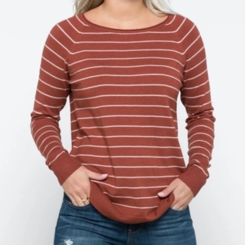 Pink Clover Stitch Fix Pull Over Fall Sweater Small Petite